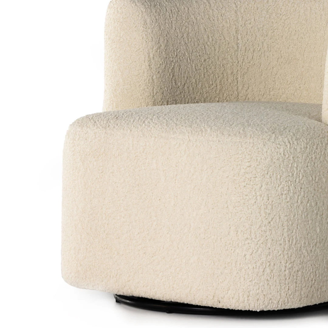 Four Hands Tybalt Swivel Chair Sheepskin Natural 9 Four Hands Tybalt Swivel Chair Sheepskin Natural