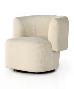 Four Hands Tybalt Swivel Chair Sheepskin Natural