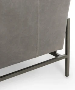 Four Hands Vanna Sofa Pewter Leather