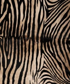 Four Hands Zebra Printed Hide Rug
