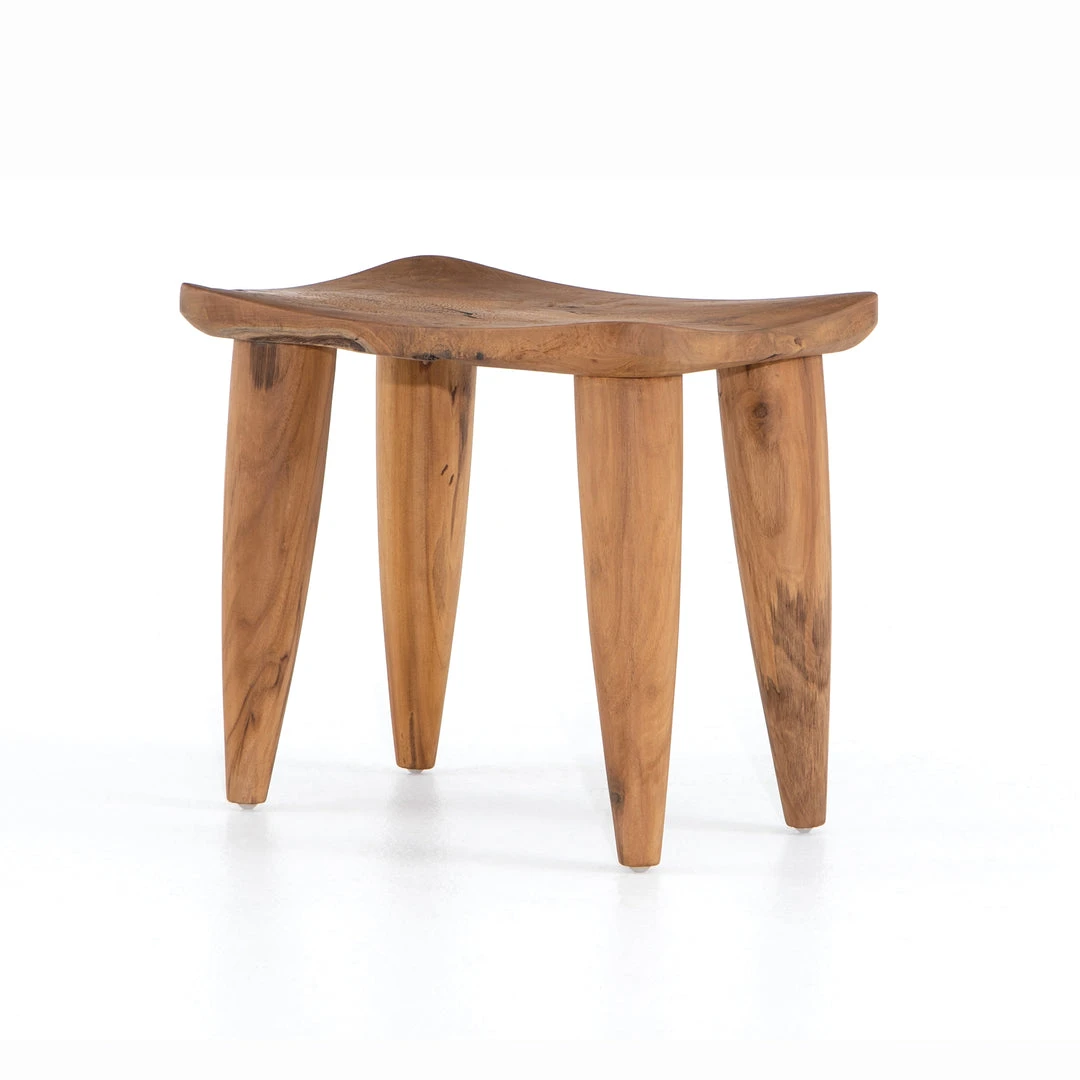 Four Hands New Arrivals Zuri Outdoor Stool Aged Natural Teak 1 Four Hands New Arrivals Zuri Outdoor Stool Aged Natural Teak