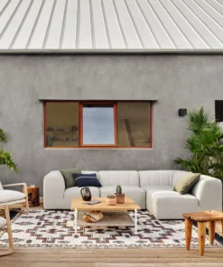 Four Hands New Arrivals Zuri Outdoor Stool Aged Natural Teak