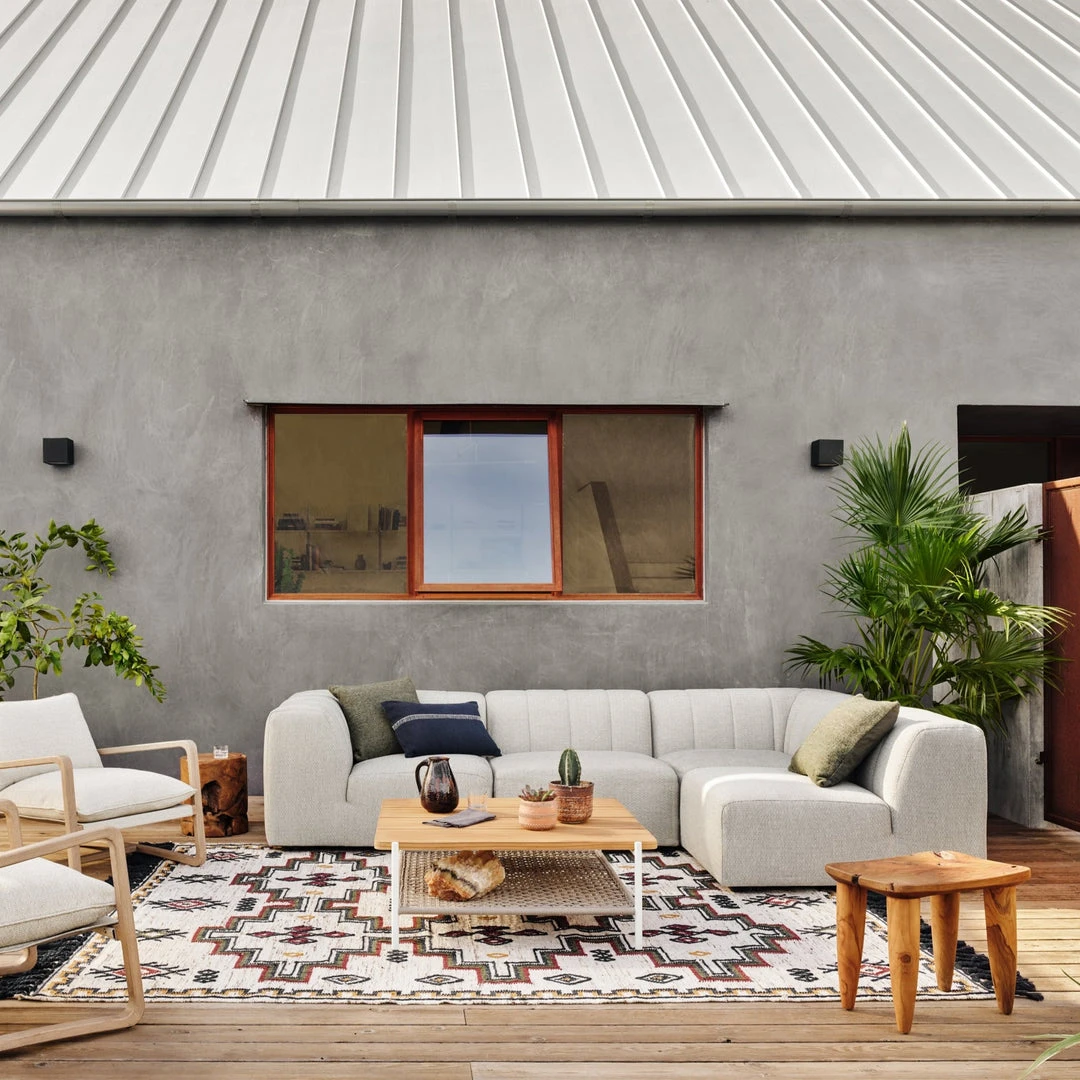 Four Hands New Arrivals Zuri Outdoor Stool Aged Natural Teak 2 Four Hands New Arrivals Zuri Outdoor Stool Aged Natural Teak