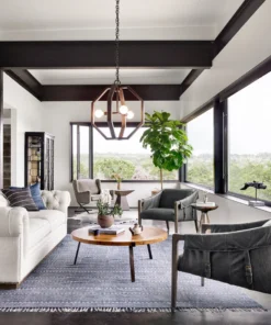 Four Hands New Arrivals Bauer Leather Chair Chaps Ebony