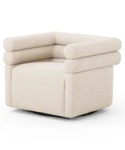 Four Hands New Arrivals Evie Swivel Chair Hampton Cream