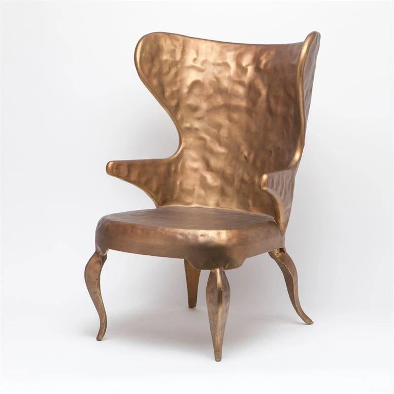Made Goods Alfred Lounge Chair Hammered Gold Iron 1 Made Goods Alfred Lounge Chair Hammered Gold Iron