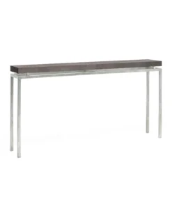 Made Goods Benjamin Narrow Console Table Silver New Arrivals