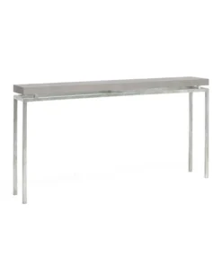 Made Goods Benjamin Narrow Console Table Silver New Arrivals