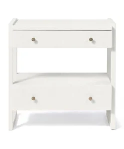 Made Goods New Arrivals Carrigan Double Nightstand Pristine Vintage Faux Shagreen