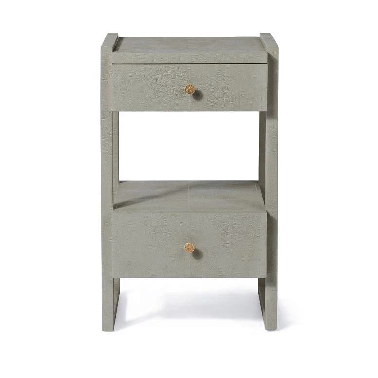 Made Goods Carrigan Single Nightstand Castor Gray Vintage Faux Shagreen 2 Made Goods Carrigan Single Nightstand Castor Gray Vintage Faux Shagreen