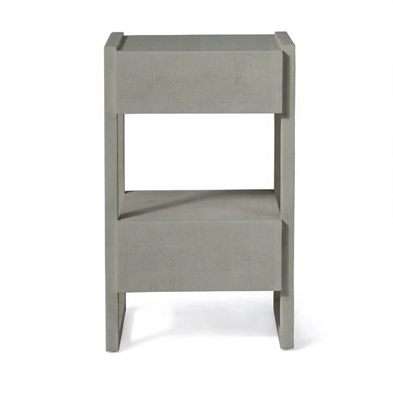 Made Goods Carrigan Single Nightstand Castor Gray Vintage Faux Shagreen 4 Made Goods Carrigan Single Nightstand Castor Gray Vintage Faux Shagreen