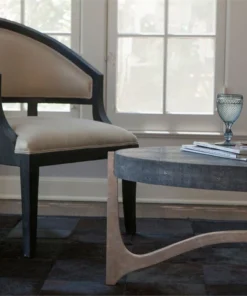 Made Goods New Arrivals Dexter Coffee Table Silver And Cool Gray Faux Shagreen