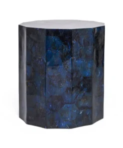 Made Goods New Arrivals Enzo Stool Dark Blue Pen Shell