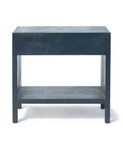 Made Goods Maris Double Nightstand True Navy Faux Belgian Linen