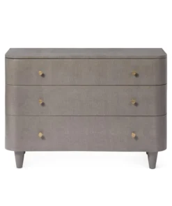 Made Goods Olivia 3 Drawer Dresser Seal Faux Raffia