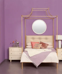 Made Goods Olivia Double Nightstand Off White Faux Raffia