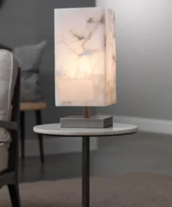 Jamie Young Ghost Axis Table Lamp Alabaster And Silver New Arrivals