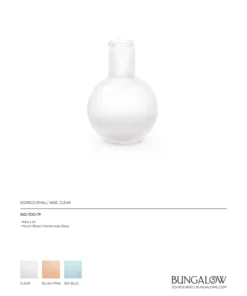 Bungalow 5 New Arrivals Giorgio Vase Clear 12 Bungalow 5 New Arrivals Giorgio Vase Clear