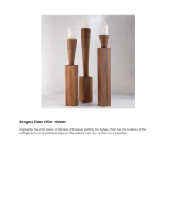 Global Views Bangou Floor Pillar Holders Set Of Three New Arrivals
