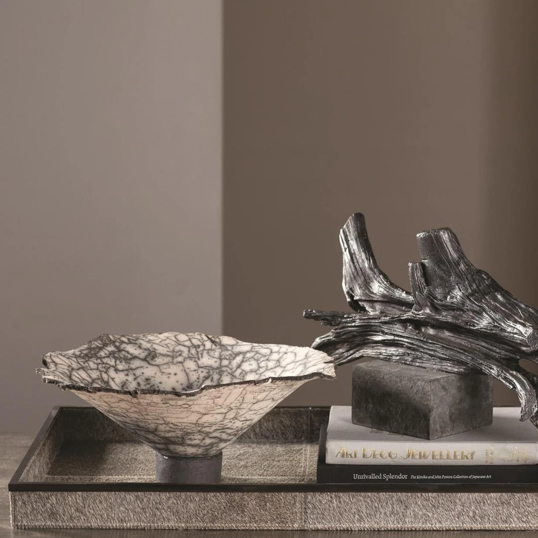 Global Views New Arrivals Crackled Footed Bowl 2 Global Views New Arrivals Crackled Footed Bowl