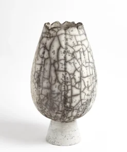 Global Views Crackled Footed Vase Large New Arrivals