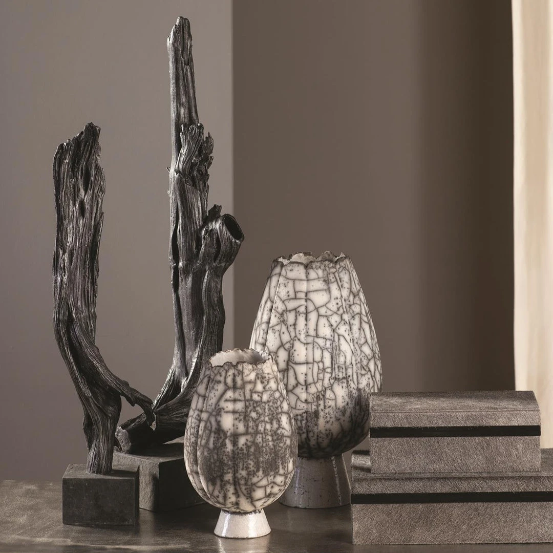 Global Views Crackled Footed Vase Small New Arrivals 2 Global Views Crackled Footed Vase Small New Arrivals