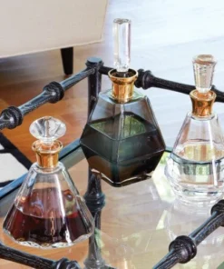 Global Views Prism Glass Decanters Set Of Three