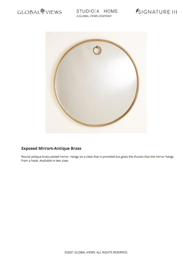 Global Views Exposed Mirror 4 Global Views Exposed Mirror