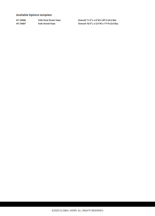 Global Views Folk Vase Set New Arrivals 9 Global Views Folk Vase Set New Arrivals