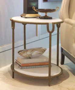 Global Views Iron And Stone Side Table New Arrivals