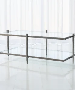 Global Views Laforge Cocktail Table Natural Iron