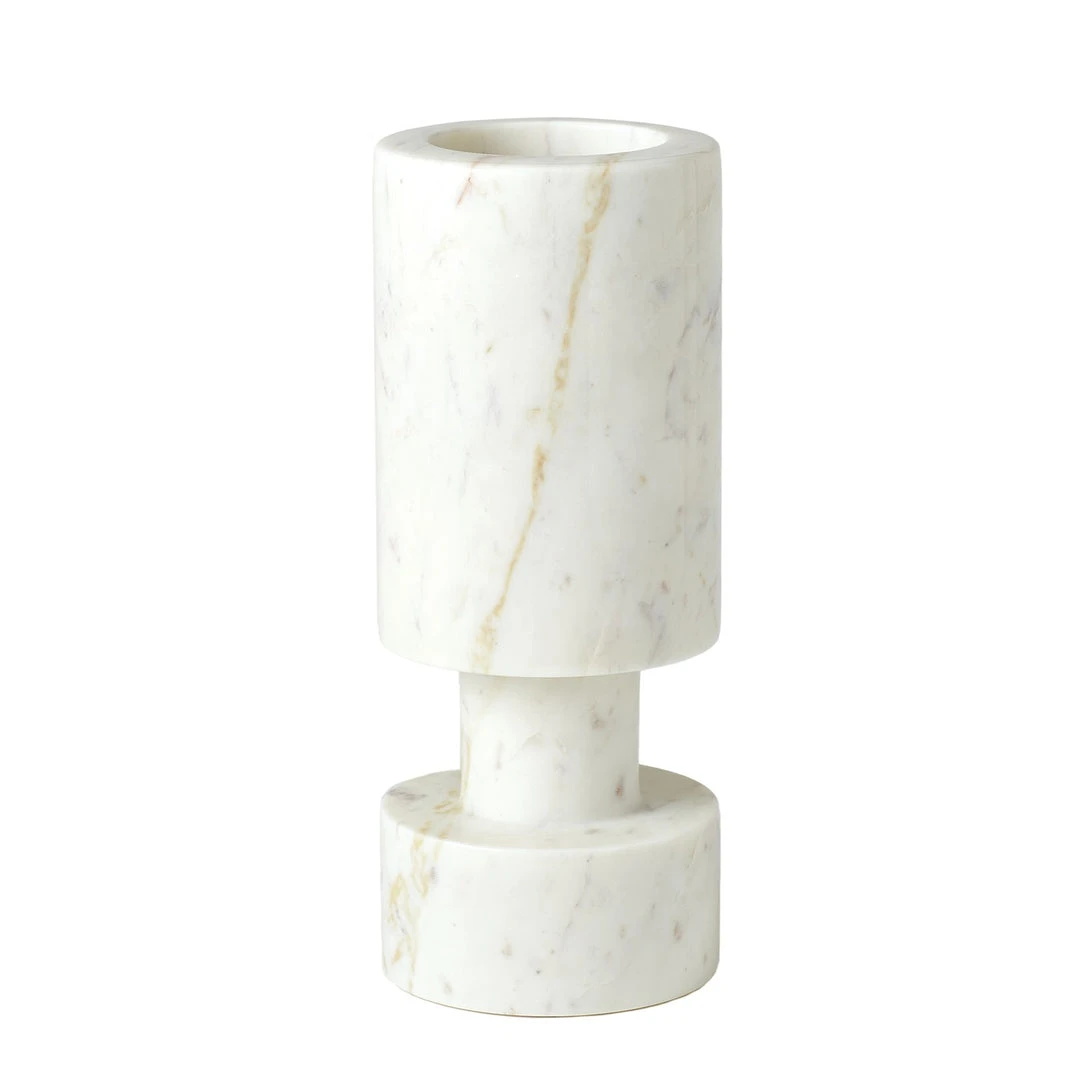 Global Views Luc Vase White Marble New Arrivals 1 Global Views Luc Vase White Marble New Arrivals