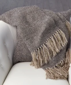 Global Views New Arrivals Manta Throw Light Grey