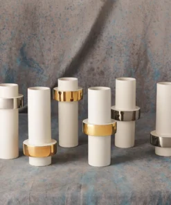 Global Views Gold Ring Vase Set Of Three