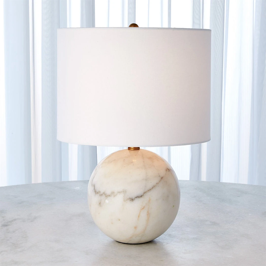 Global Views New Arrivals Marble Sphere Lamp 4 Global Views New Arrivals Marble Sphere Lamp