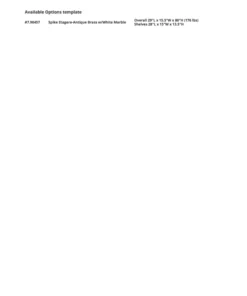 Global Views Spike Etagere Antique Brass And White Marble 7 Global Views Spike Etagere Antique Brass And White Marble