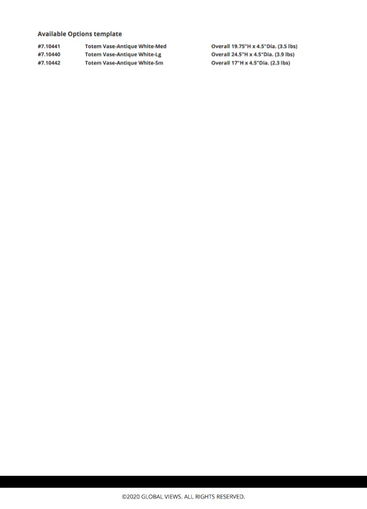 Global Views Totem Vase Set New Arrivals 7 Global Views Totem Vase Set New Arrivals