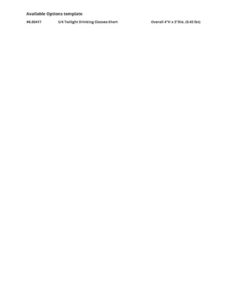 Global Views New Arrivals Twilight Short Drinking Glass Set Of 8