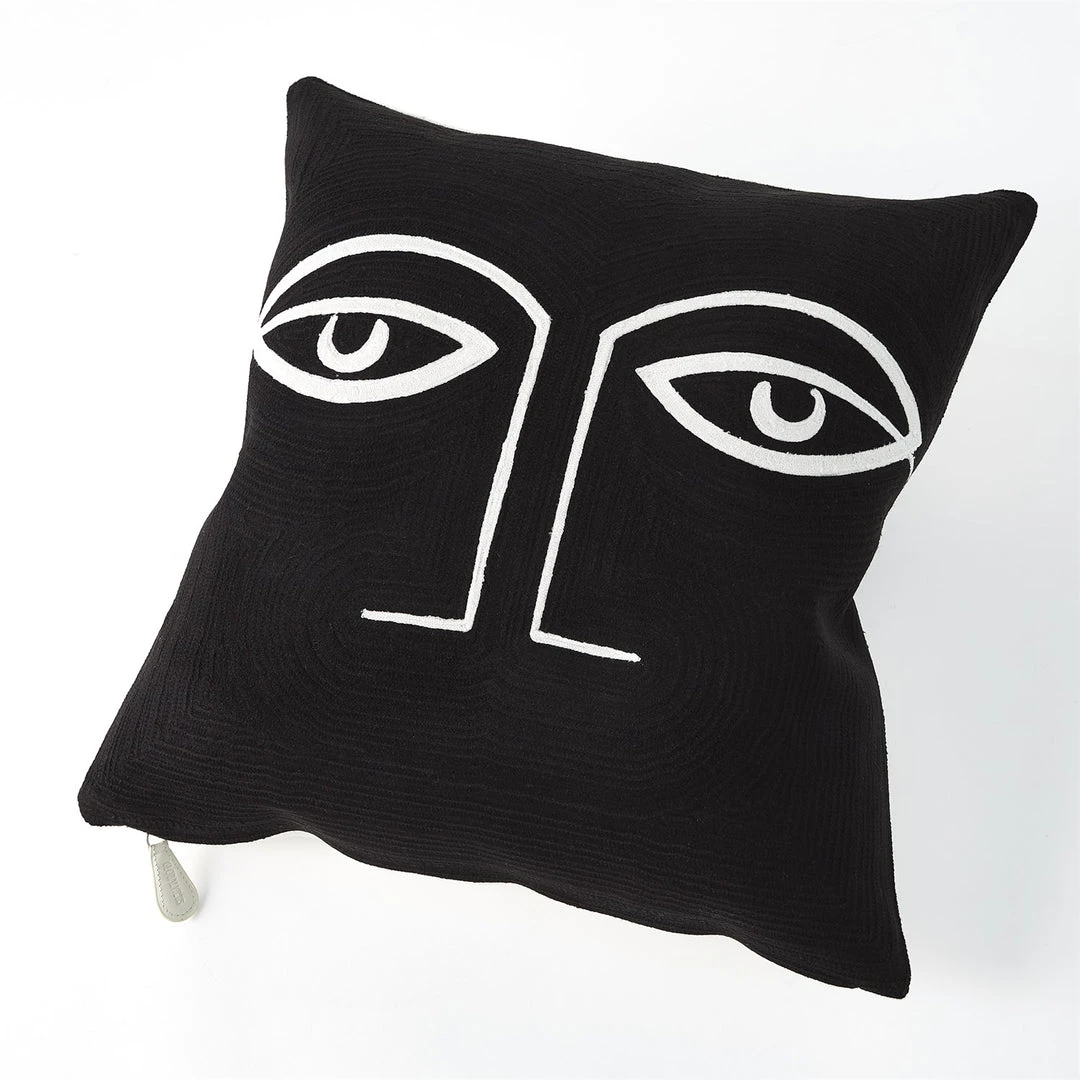 Global Views Two Eye Pillow Black New Arrivals 1 Global Views Two Eye Pillow Black New Arrivals