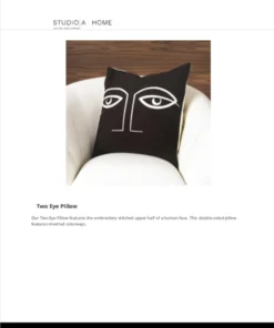 Global Views Two Eye Pillow Black New Arrivals 12 Global Views Two Eye Pillow Black New Arrivals