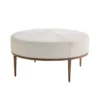 Studio A Urban Ottoman Ivory Hair On Hide Antique Brass New Arrivals