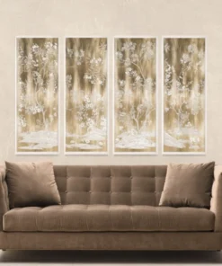 Natural Curiosities New Arrivals Gold Tree Panel 1 Framed Artwork