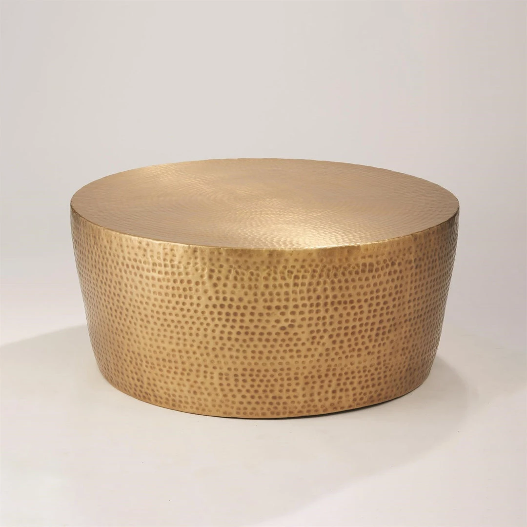 Studio A Izmir Hammered Cocktail Table Antique Brass 4 Studio A Izmir Hammered Cocktail Table Antique Brass
