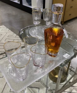 Global Views Hammered Water Glasses Set Of 8 New Arrivals