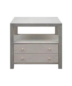 Worlds Away New Arrivals Hattie Side Table Grey
