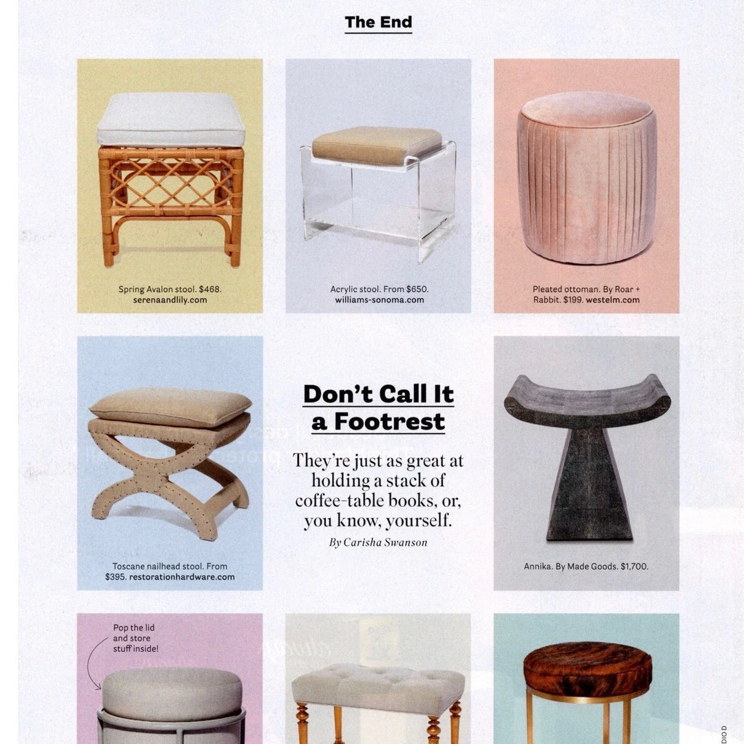 Made Goods Annika Stool Cool Gray Faux Shagreen 2 Made Goods Annika Stool Cool Gray Faux Shagreen