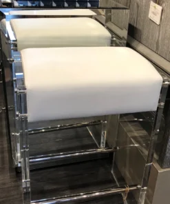 Worlds Away New Arrivals Indy Counter Stool White And Nickel 7 Worlds Away New Arrivals Indy Counter Stool White And Nickel