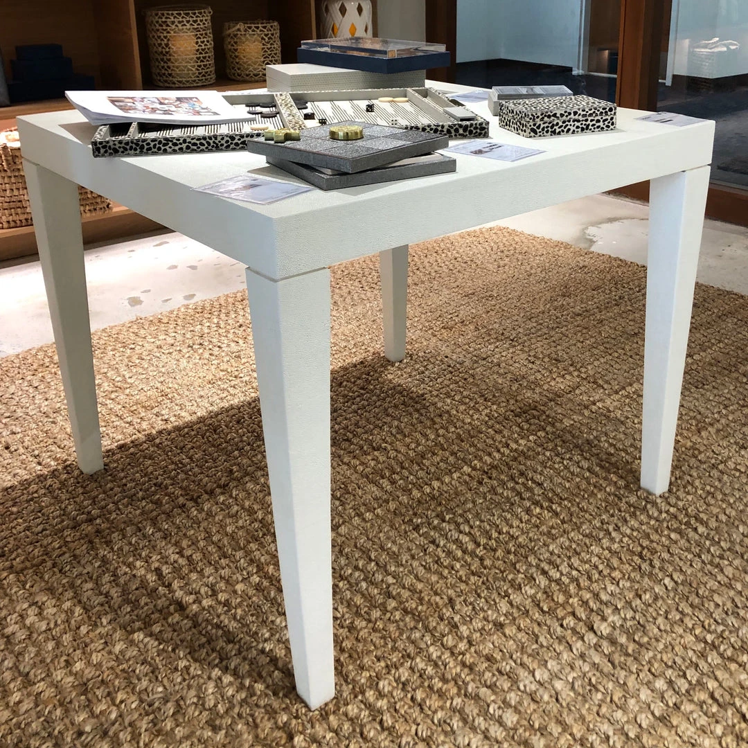 Made Goods Sorin Game Table Pristine Faux Shagreen 3 Made Goods Sorin Game Table Pristine Faux Shagreen