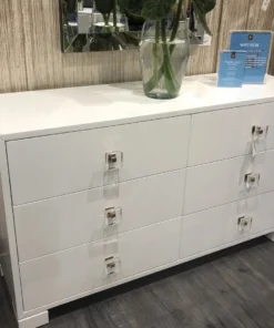 Worlds Away Louise Dresser White Brass Hardware New Arrivals