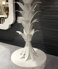 Worlds Away Capri Lamp White